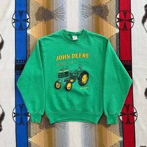 Vintage 90s John Deere Tractor Model “LA” Crewneck Sweatshirt Size Small USA